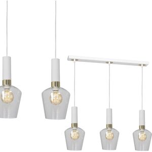 Lampa wisząca Milagro Nowoczesna lampa wisząca biała Milagro ROMA potrójna MLP6488