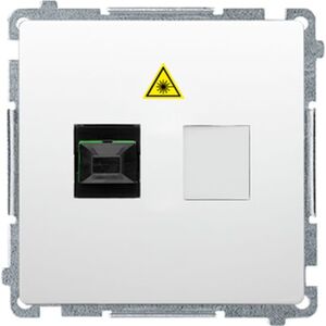 Kontakt-Simon Simon Basic Gniazdo światłowodowe / optyczne podwójne biały BMGS2.01/11
