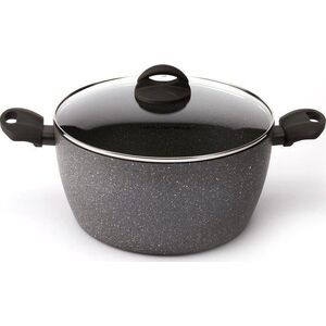 Florina Garnek aluminiowy Florina Lava Stone szary 28 cm 7 l