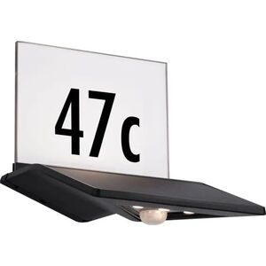 Kinkiet Paulmann Outdoor Solar Kinkiet z numerem domu Yoko IP44 3000K 150lm czujnik ruchu Antracyt