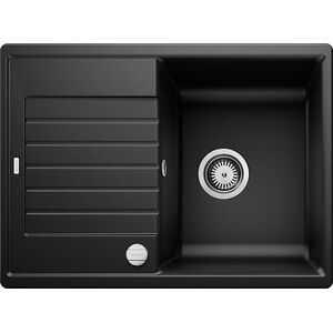 Zlewozmywak Blanco BLANCO ZIA 45 S Compact Silgranit PuraDur Czarny odwracalny, korek auto.