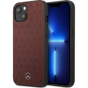 Mercedes Mercedes MEHCP13SPSQRE iPhone 13 mini 5,4" czerwony/red hardcase Leather Stars Pattern