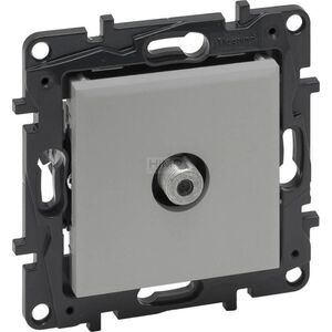Legrand Gniazdo antenowe Legrand Niloe Step 863375 TV typu F pojedyncze końcowe gwiazda wkety aluminium