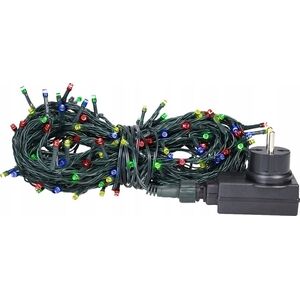 Lampki choinkowe Rumlux Rum-Lux LZ-ECOLED-200 CB+PR lampki choinkowe zewnętrzne z programatorem 200szt. barwa ciepła 3,2W LED mix 160 cm