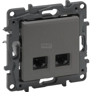 Legrand Gniazdo teleinformatyczne Legrand Niloe Step 863460 2 x RJ45 kat. 5e UTP podwójne stalowe