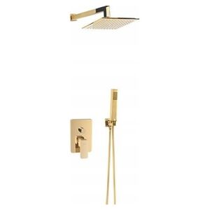 Bateria prysznicowa CARRE GOLD ZESTAW NATRSYKOWY PODTYNKOWY // BV.2455790