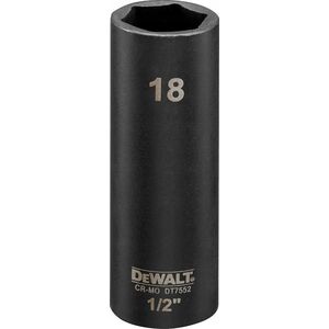 Dewalt nasadka 18mm 1/2c impact socket deep