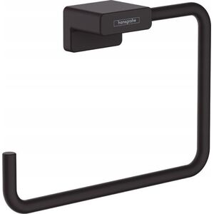 Hansgrohe Wieszak na ręcznik typu Ring, czarny matowy