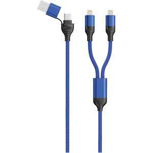 Kabel USB 2GO USB-C - Lightning 1.2 m Niebieski (797364)