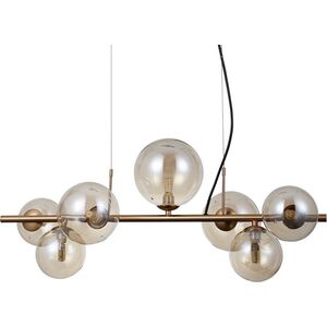 Lampa wisząca Italux Salonowa lampa wisząca Canello PND-406007-7-HBR mosiężna
