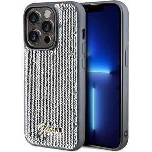 Guess Guess GUHCP14XPSFDGSS iPhone 14 Pro Max 6.7" srebrny/silver hardcase Sequin Script Metal