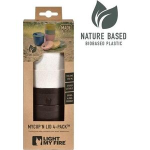 Light My Fire Light My Fire MyCup`n Lid Short 4-pack cocoa cream
