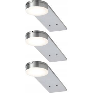 Paulmann Oprawy meblowe LED 3x3W 15VA długie 230V/350mA 200x50mm Żelazo satynowe/Metal Akryl