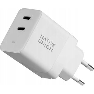 Ładowarka Native Union Native Union Fast GaN Charger - ladowarka 35W PD, 2x USB-C (white)