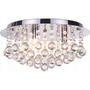 Lampa sufitowa Reality Plafon lampa sufitowa Reality Loona 3x33W G9 chrom / kryształ 622903-06