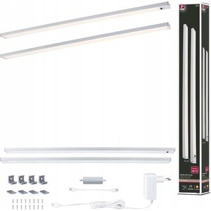 Paulmann Zestaw opraw podszafkowych SET LINE DIM PIR 2x6W 2x500lm 550mm 3000K 230V chrom matowy / aluminium