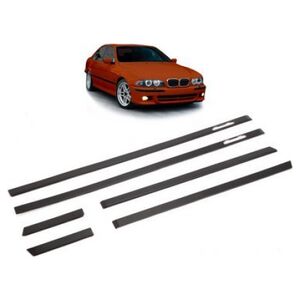 MTuning Listwy boczne czarne zestaw 6 sztuk BMW 5 E39 1995-2003