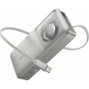 Powerbank Baseus Powerbank Baseus Free2Pull 10000mAh 30W z portem USB-C i rozwijanym kablem USB-C - szary