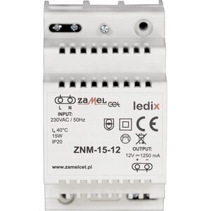 Zamel Zamel Ledix LDX10000020 zasilacz 15W biały