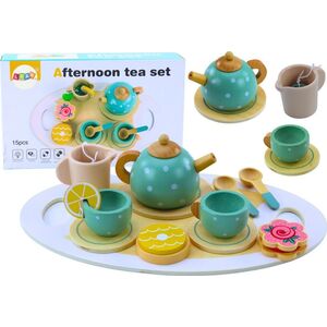 LeanToys Zestaw Do Herbaty Kawy Dla Dzieci Drewniany LEAN Toys