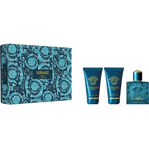Versace Versace Eros EDT 50ml + żel pod prysznic 50ml + balsam po goleniu 50ml