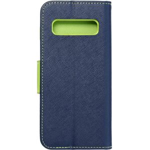 Kabura Fancy Book do SAMSUNG S20 FE / S20 FE 5G granatowy / limonka