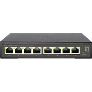 Switch LevelOne LevelOne GES-2108P łącza sieciowe Zarządzany L2 Gigabit Ethernet (10/100/1000) Obsługa PoE Czarny