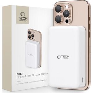 TECH-PROTECT PB12 LIFEMAG MAGSAFE POWER BANK 20000MAH WHITE