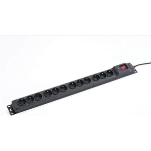 LISTWA ZASILAJĄCA RACK 19" ARMAC MULTI M12 5M 12X 230V PL MONTAŻ PIONOWY CZARNA
