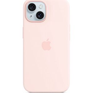 Apple Apple - Hintere Abdeckung fur Mobiltelefon - kompatibel mit MagSafe - Silikon - hellrosa - fur iPhone 15