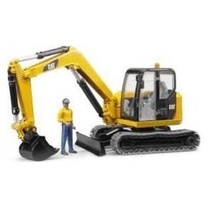 Bruder Minikoparka CAT z figurką robotnika  (02466)