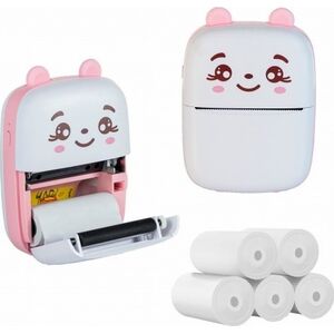 ExtraLink EXTRALINK EPP-001 PORTABLE MINI PRINTER PINK + PAPIER TERMICZNY ZWYKŁY 5 SZT