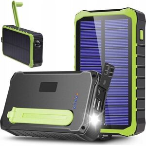 Powerbank solarny Denver PSO-10012 10000mAh z dynamem na korbkę
