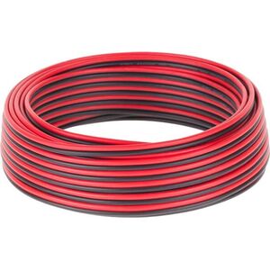 Przewód Cabletech Kabel głośnikowy CCA 0.75mm czarno-czerwony 10M