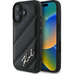 Karl Lagerfeld Karl Lagerfeld KLHCP16MPQDSMGK iPhone 16 Plus 6.7" czarny/black hardcase Quilted Signature