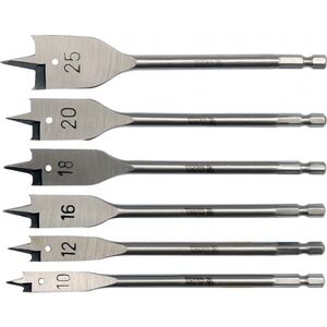 Wiertło Yato łopatkowe 12 10 16 18 20 25mm zestaw (YT-3258)