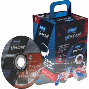 Norton NORTON SHIELD.VULCAN 125 x 1,0 /100 τεμ. INOX + ΓΥΑΛΙΑ ΔΩΡΕΑΝ 13522342 5903113002327