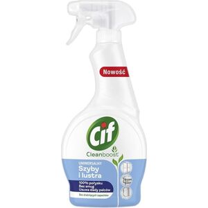 Unilever CIF Cleanboost Uniwersalny spray do szyb i luster 500 ml