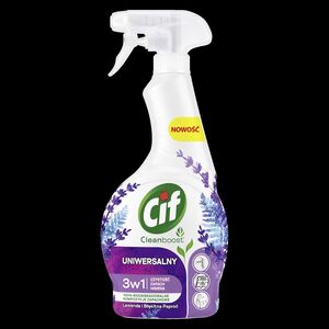 Unilever CIF Cleanboost 3W1 Uniwersalny spray do czyszczenia Lawenda i Błękitna Paproć 500 ml