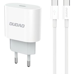 Ładowarka Dudao Ładowarka sieciowa Dudao A14EUC PD 20W USB-C z kablem - biała