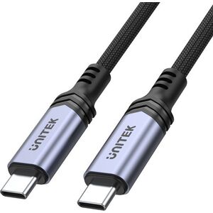 Kabel USB Unitek USB-C - USB-C 2 m Czarny (C14110GY-2M)