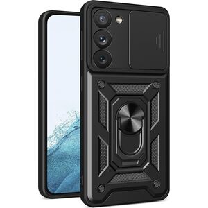 Hurtel Hybrid Armor Camshield etui do Samsung Galaxy S23 pancerny pokrowiec z osłoną na aparat czarne
