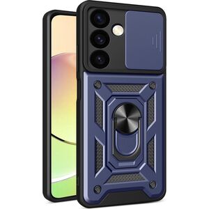 Hurtel Etui Hybrid Armor Camshield do Xiaomi POCO C65 / Redmi 13C pancerne z osłoną na aparat - niebieskie