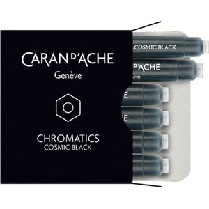 Caran d`Arche Naboje atramentowe Chromatics czarne 6 sztuk