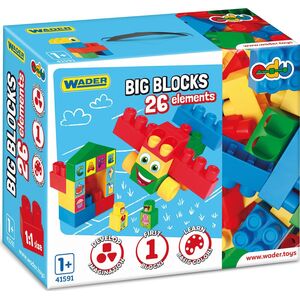 Wader KLOCKI BIG BLOCKS 26 el. + NAKLEJKI WADER 41591
