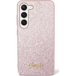 Guess Etui Guess GUHCS24MHGGSHP Samsung Galaxy S24+ Plus hardcase Glitter Script różowy/pink