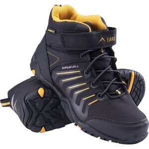 Elbrus OUTDOOR ERIMLEY MID WP TEEN BLACK/DARK TILE BLUE/ORANGE 37