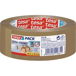 Tesa tesapack Ultra Strong 66m 38mm braun PVC Q4124 -Packband-