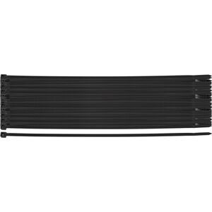Neo Opaski zaciskowe EXTREME 4.8 × 370 mm, czarne, 50 szt.