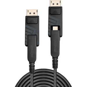 Lindy LINDY DisplayPort Fibre Optic Hybrid 1.4 Kabel 10m